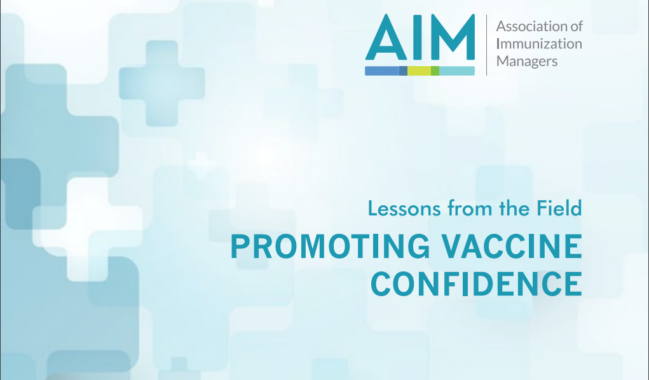 Promoting Vaccine Confidence Feature
