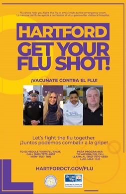 City of Hartford Get Your Flu Shot Poster