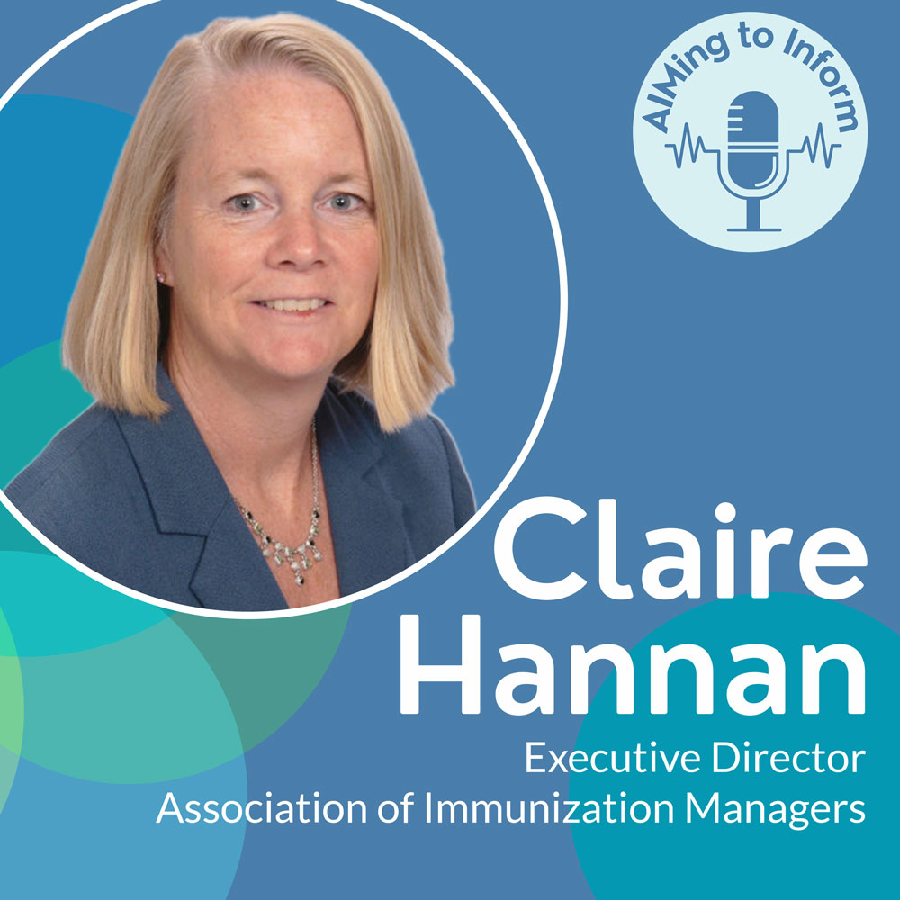 Claire Hannan, AIM Executive Director will e the first guest on on AIMing To Inform Podcast