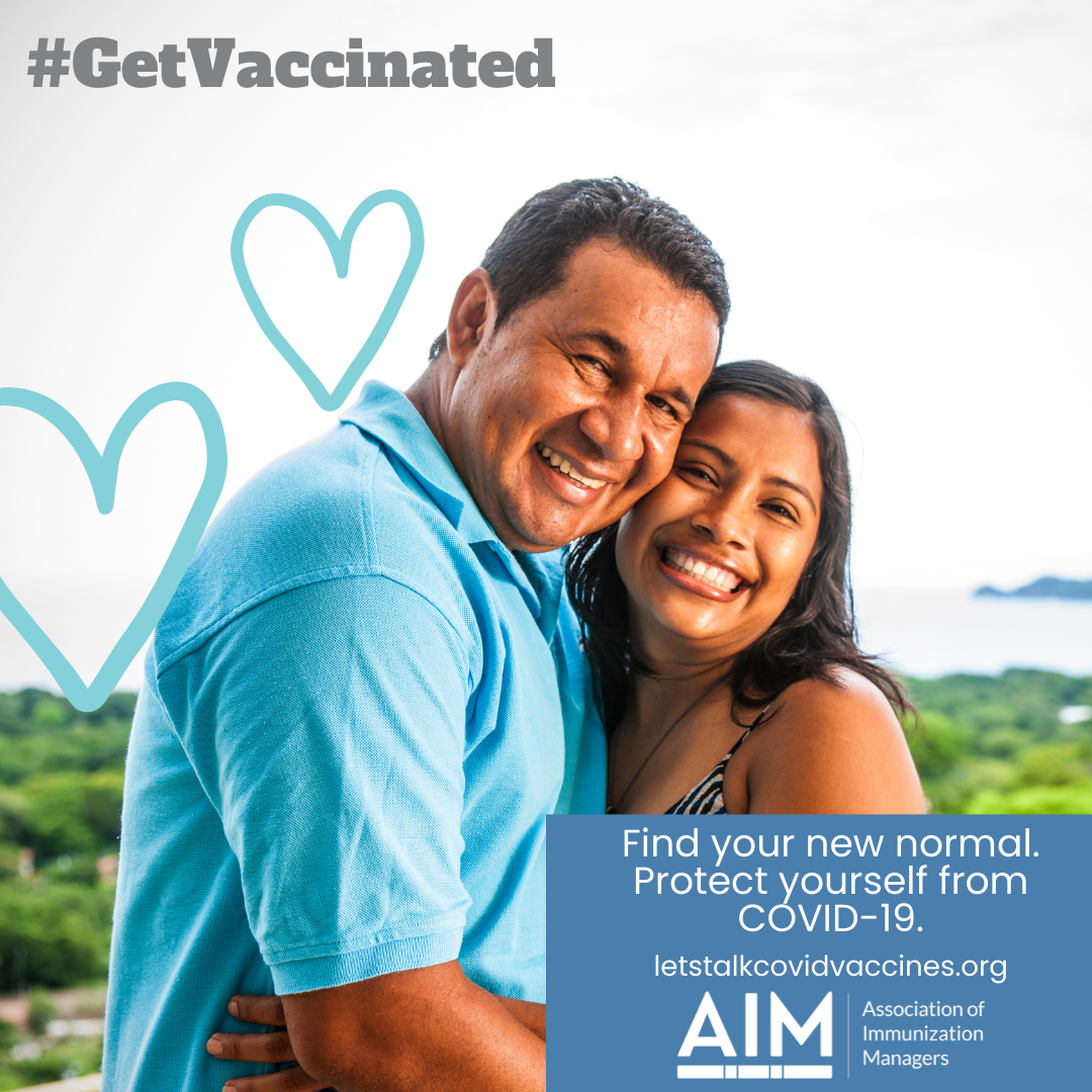 #GetVaccinated Find your new normal. Protect your community from COVID-19. letstalkcovidvaccines.org
