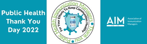 Thank you public health immunization managers