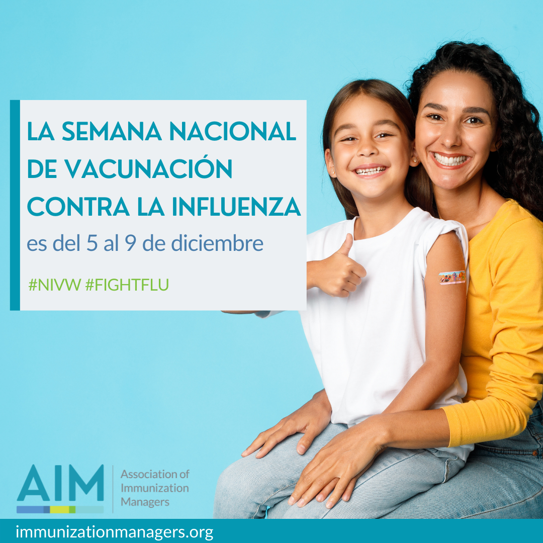 La Semana Nacional De Vacunacion Contra La Influenza es del 5 al 9 de diciembre #NIVW #FightFlu